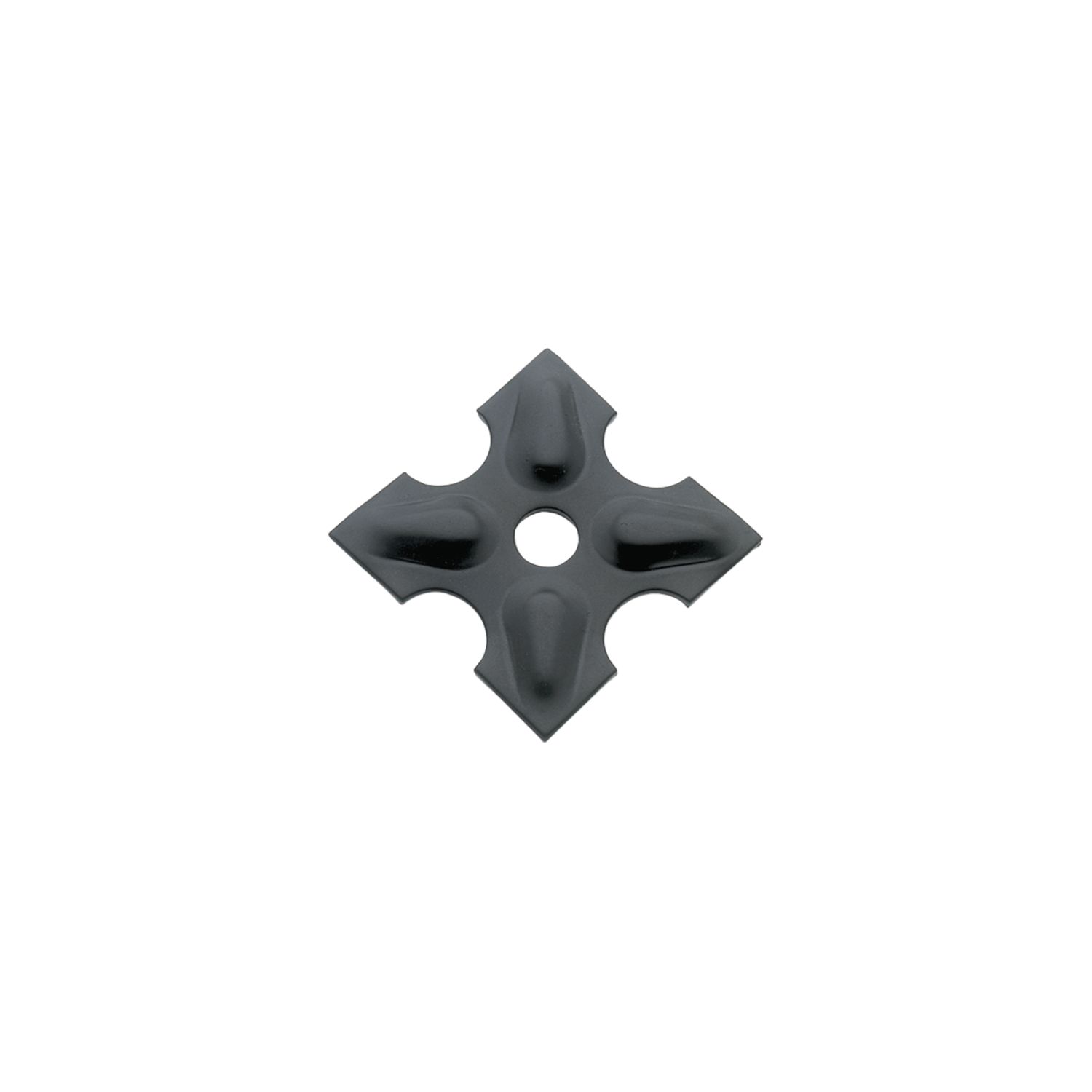 Hofmann Zierrosette (Pfettenscheibe) 80x80x4 mm, Bohr-ø 13 mm,Stahl schwarz pulverbesch.