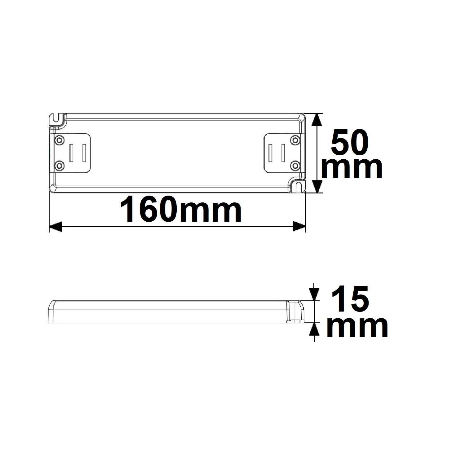 ISOLED LED Trafo 24V/DC 0-30W SELV ultraflach