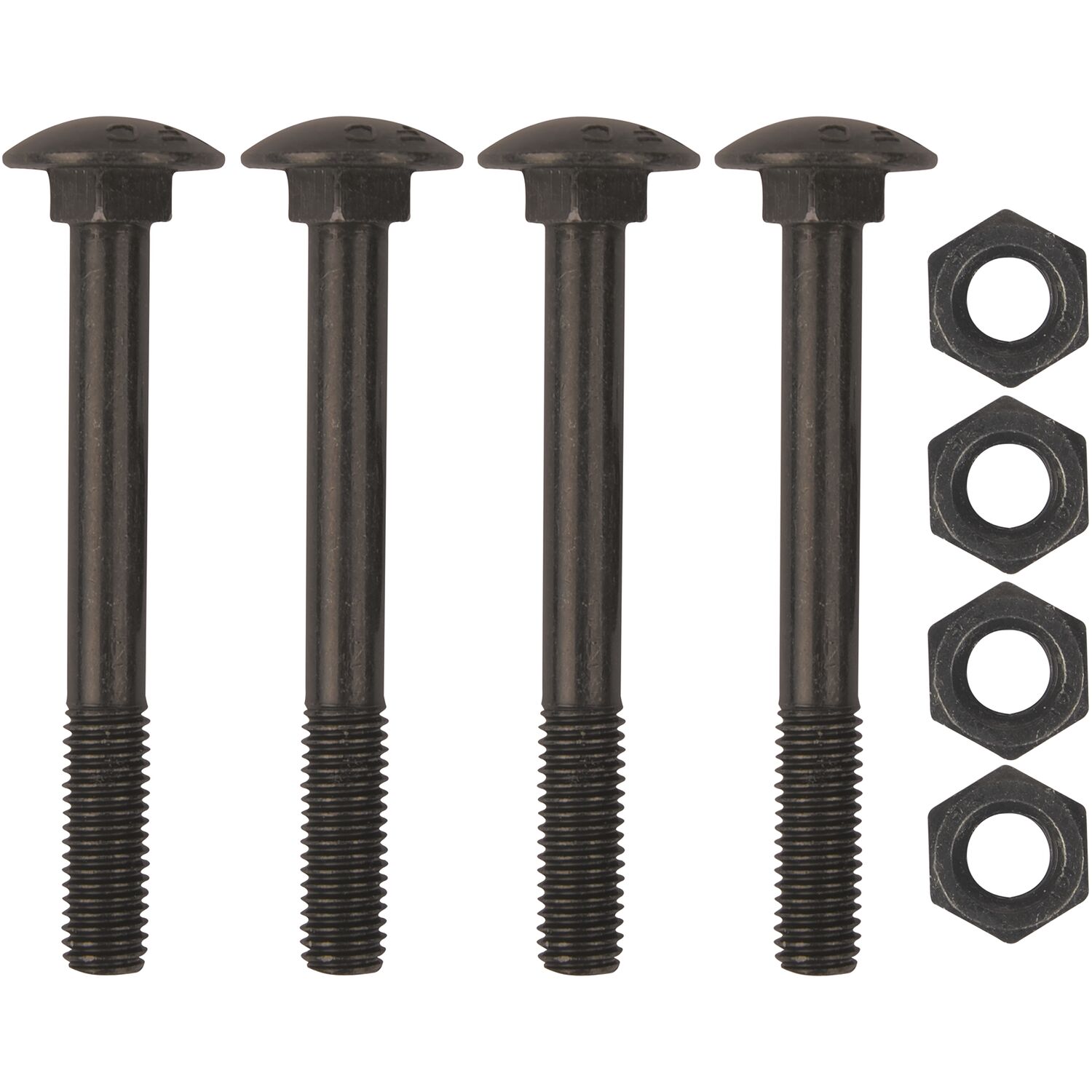 Sonneck Schraubenset für Langband einseitig 600mm, Schwalbenschwanz, schwarz verzinkt