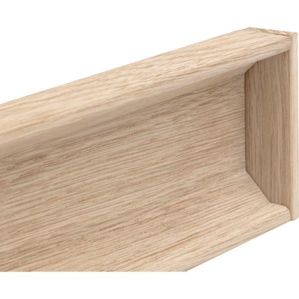 Endkappen Holz C-Profil, Eiche roh
