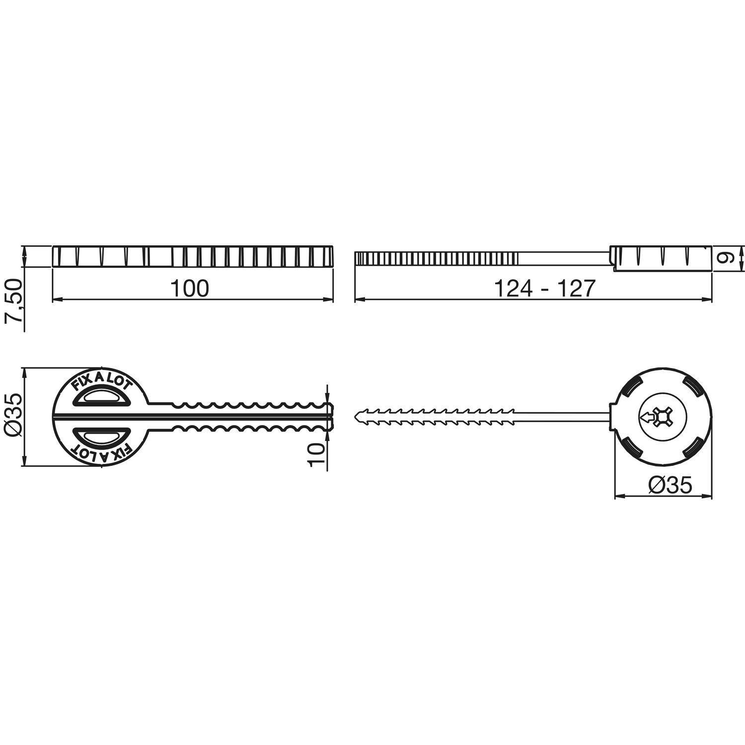 Siso Arbeitsplattenverbinder FIX-A-LOT für Arbeitsplatten ab 10 mm, KS hellgrau