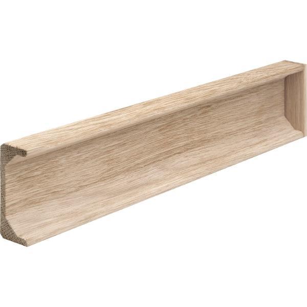 Endkappen Holz C-Profil, Eiche roh