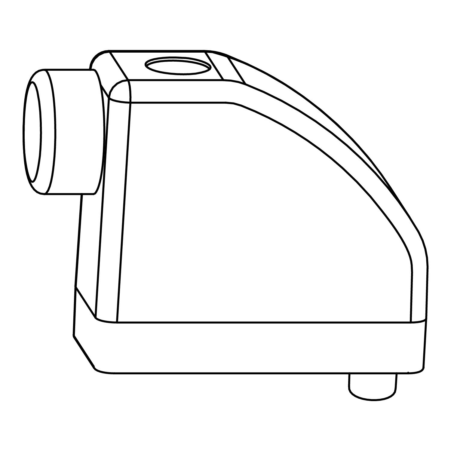 Maco #101680 HS Anschlagpuffer, Flügelabstand 28 mm, silber (101680)