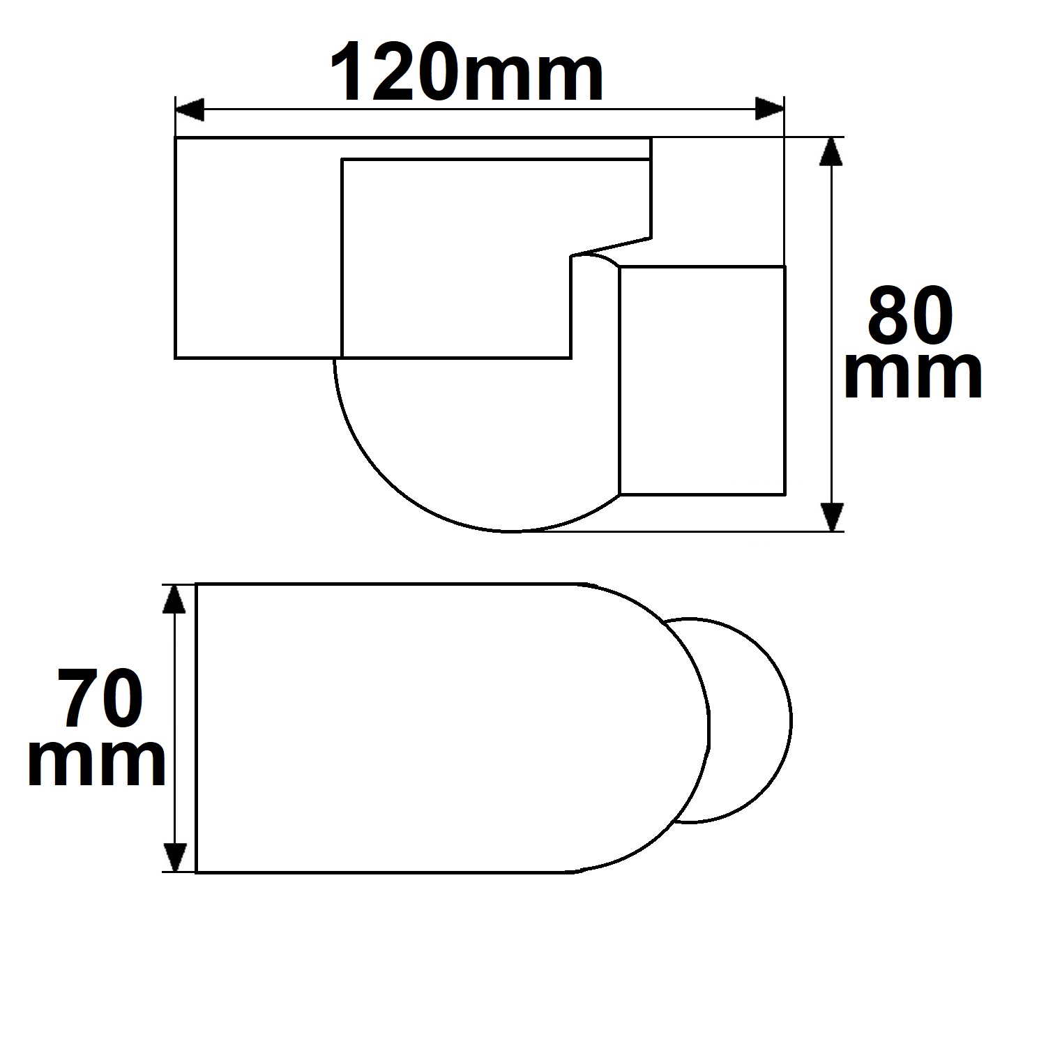 ISOLED PIR Bewegungsmelder weiß 230V max. 4A 180° max. 10m Detektionsradius IP44 Aufputzmontage