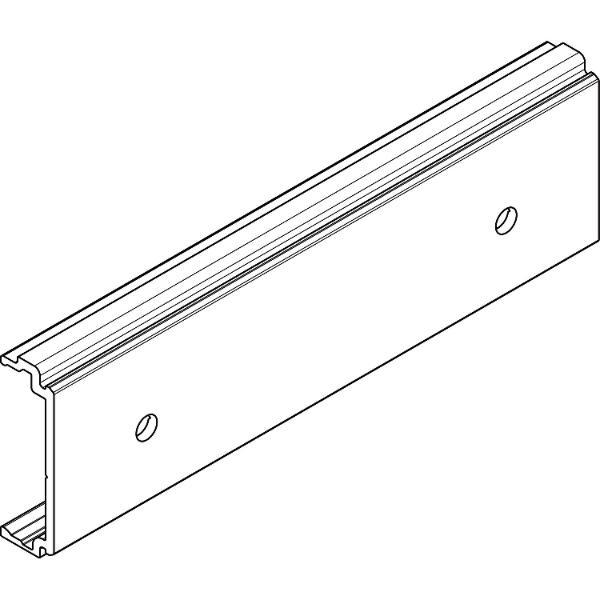 Hawa HAWA DIVIDO 100 H Clipteil gelocht für Holzblende, Aluminium eloxiert