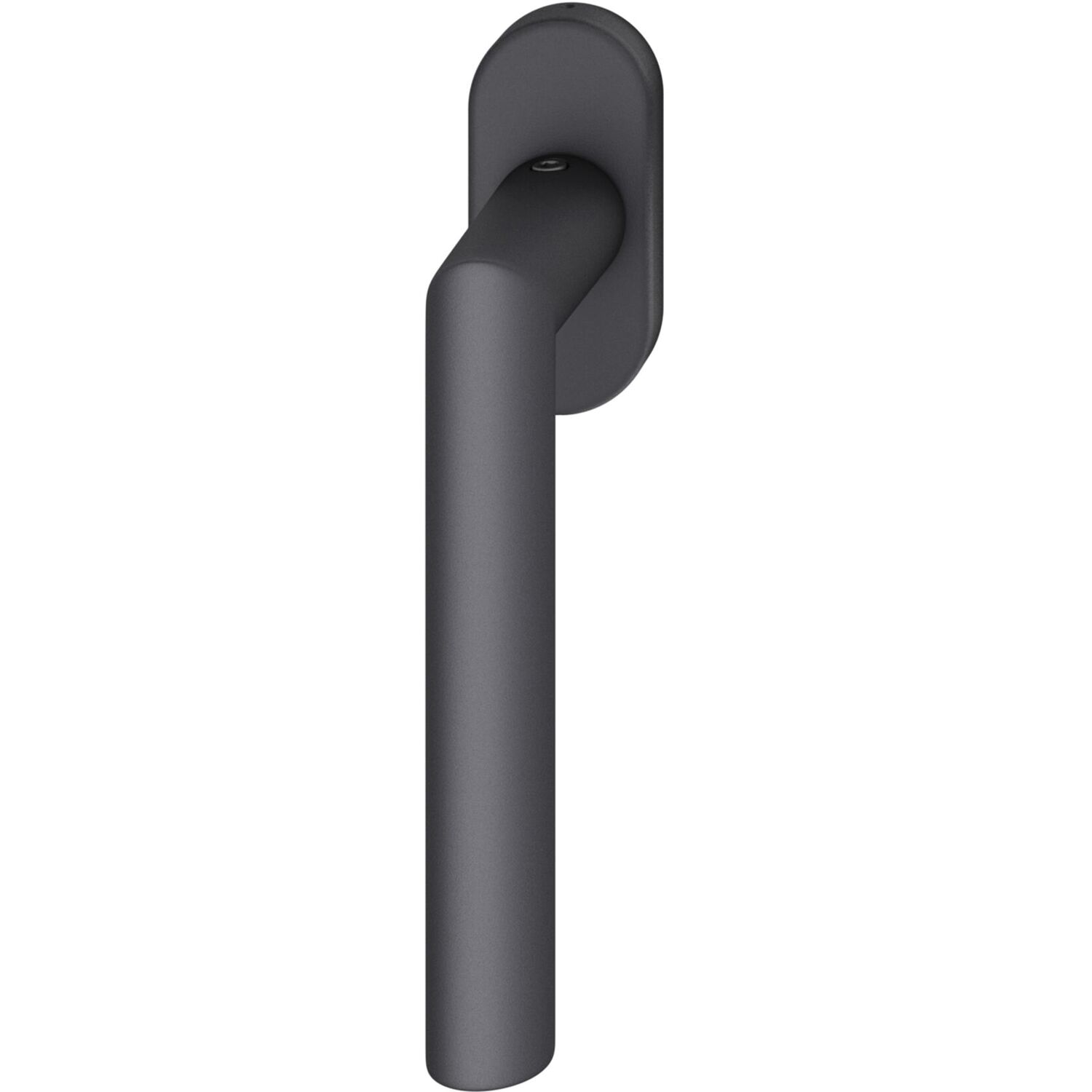 FSB FSB Fenstergriff 34 1076 ovale Rosette, Aluminium schwarz matt