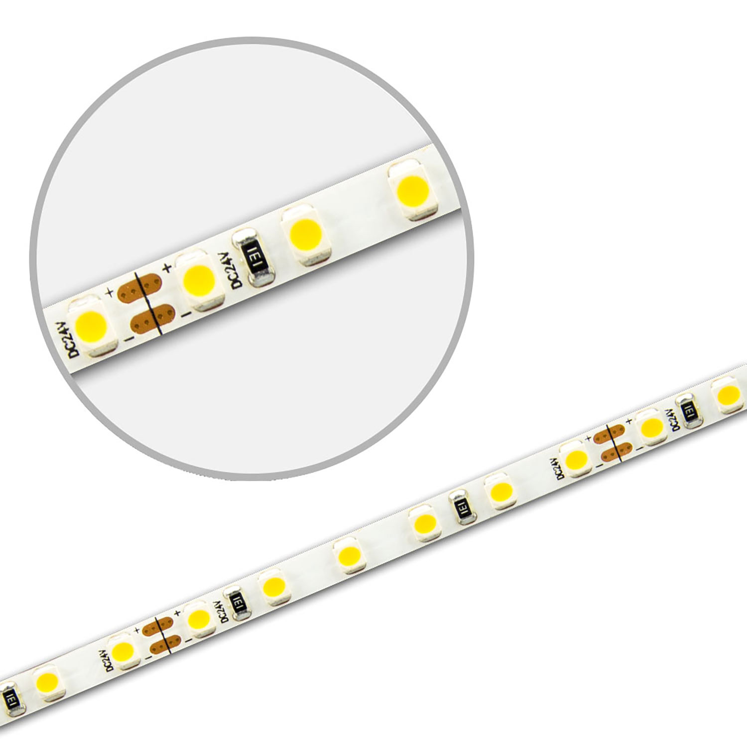 ISOLED LED CRI930 MICRO Flexband 24V DC 9,6W IP20 3000K 5m Rolle 120 LED/m