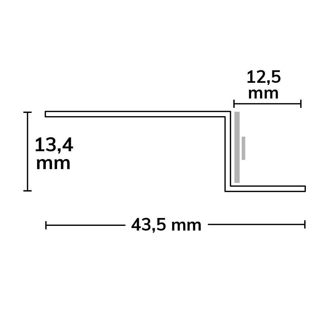 ISOLED LED Trockenbau S-Profil 12,schwarz 9005 200cm