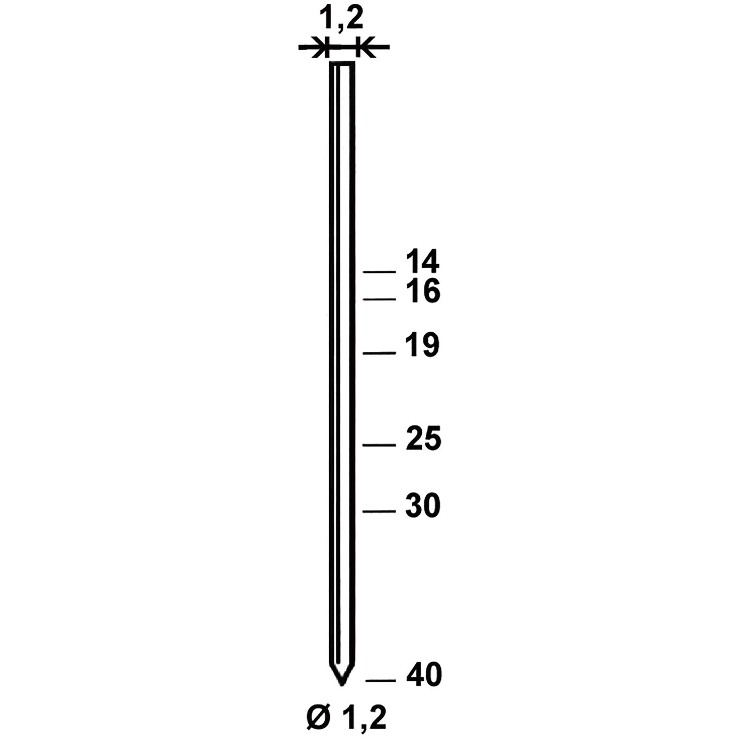 ALSAFIX Stifte GA 30 mm aus Stahldraht verzinkt (7000 St) (7 TS)
