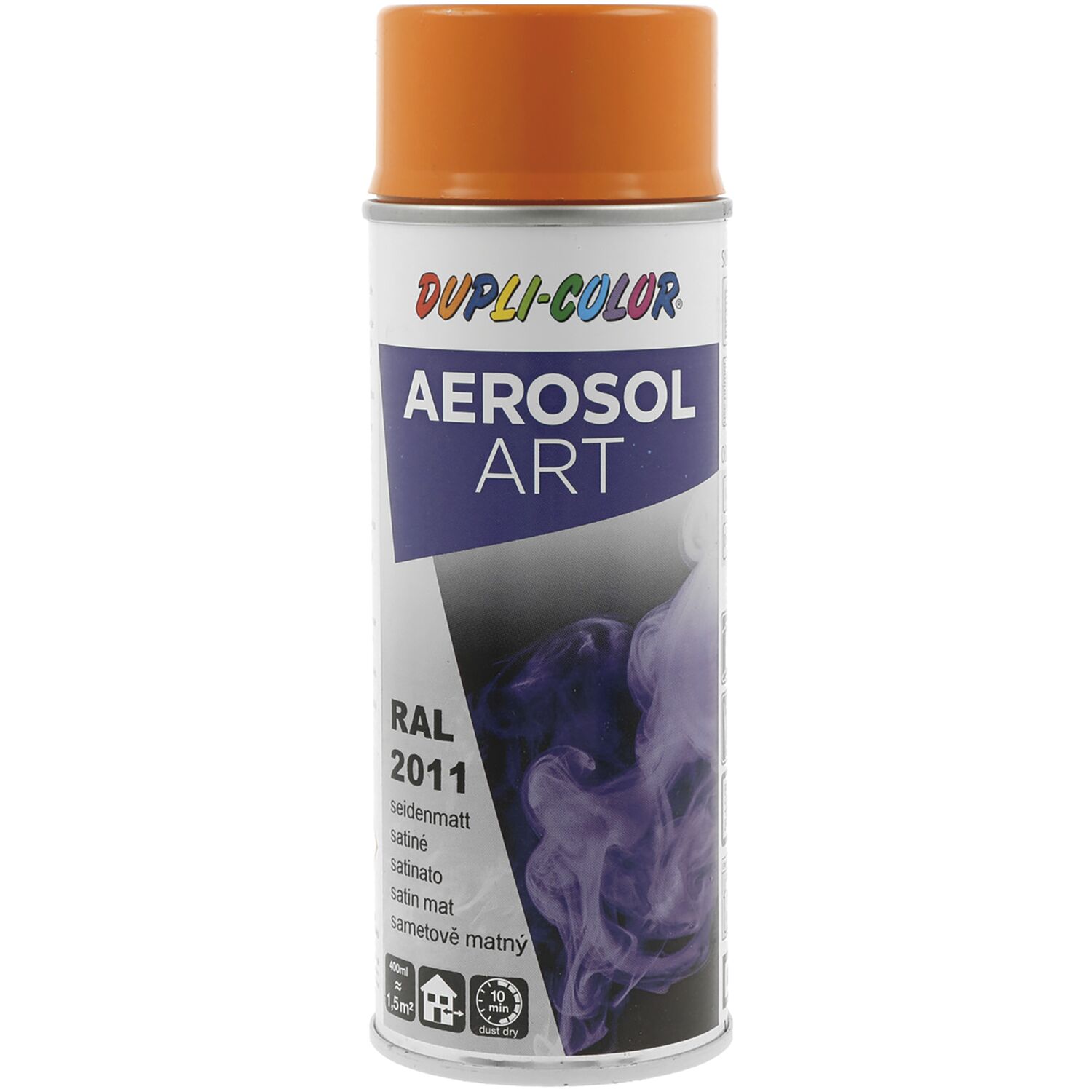 Dupli-Color Lackspray Aerosol Art 400ml tieforange seidenmatt / RAL 2011 (400 ml)