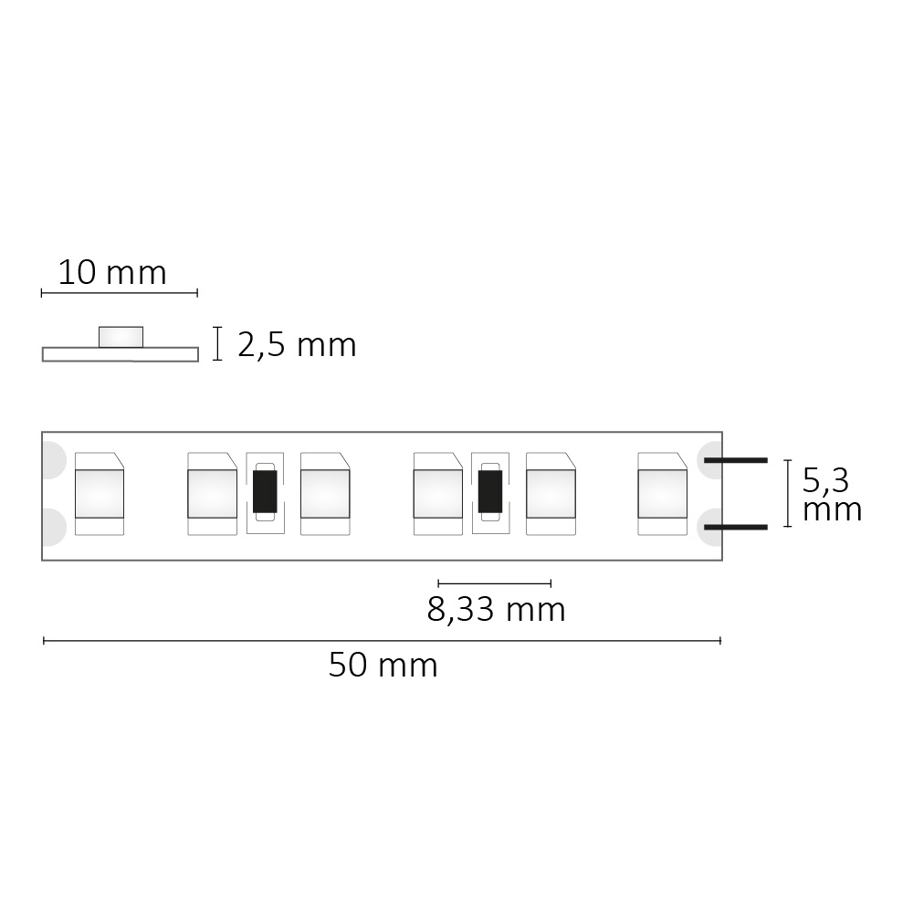 ISOLED LED HEQ840 Flexband Classic 24V DC 16W IP20 4000K 5m Rolle 120 LED/m