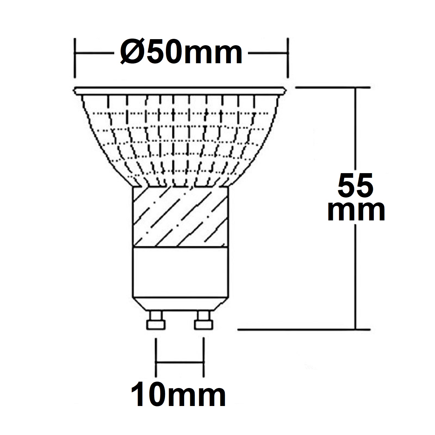 ISOLED GU10 LED Strahler 5W 45° prismatisch neutralweiß CRI90