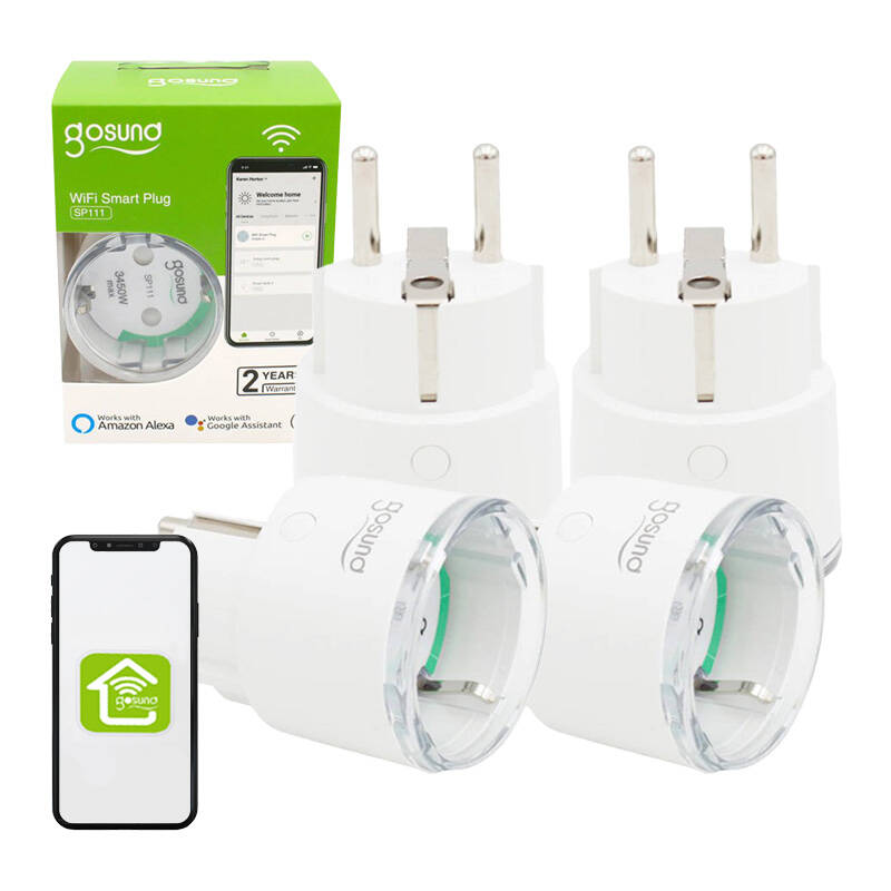 Gosund Smarte Steckdose 16A SP111 3680W WiFi Tuya (4Stk)