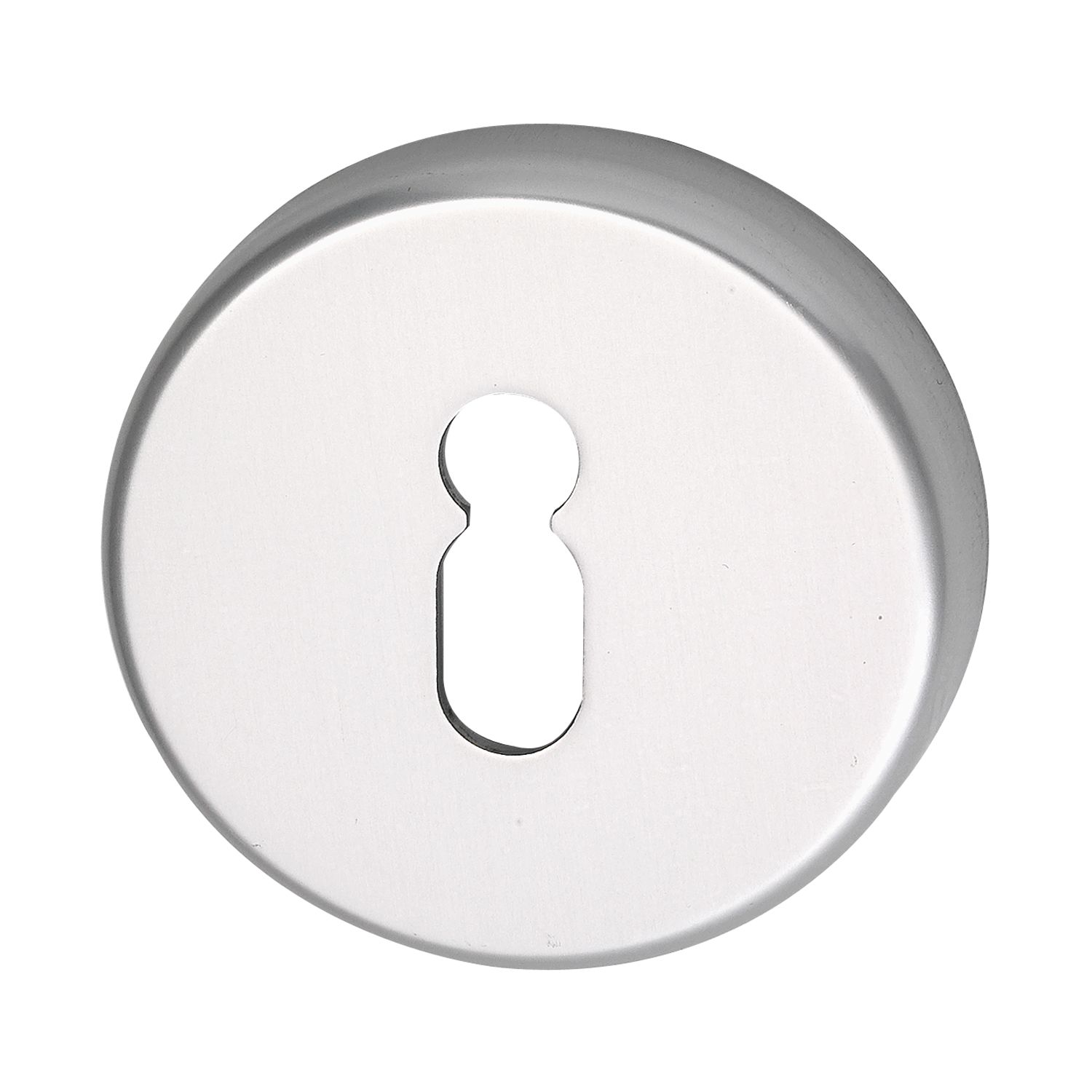 Grundmann Schlüsselrosette BB WG ø 50 mm, mit Universalträger "U", silber eloxiert