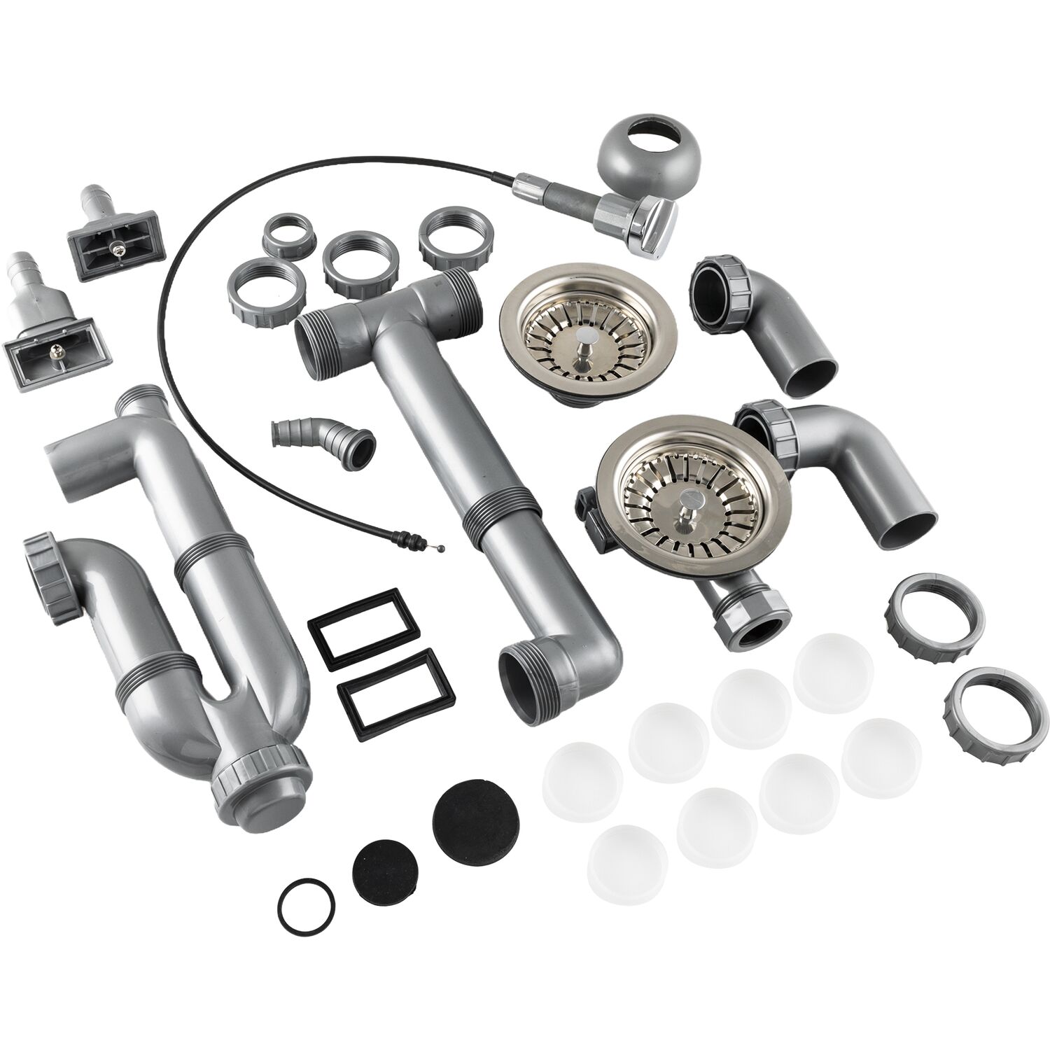 solido Ab- und Überlaufgarnitur 2 x 3,5" S-704-KD