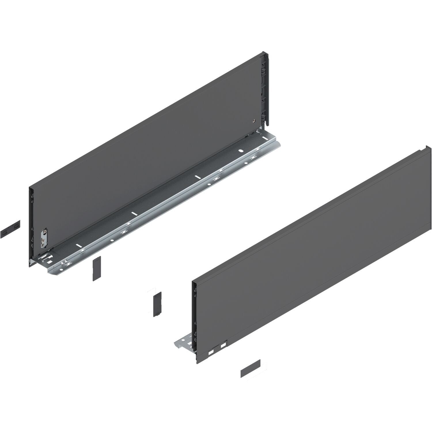 blum LEGRABOX pure Zarge Höhe C, NL 600, Oriongrau-matt