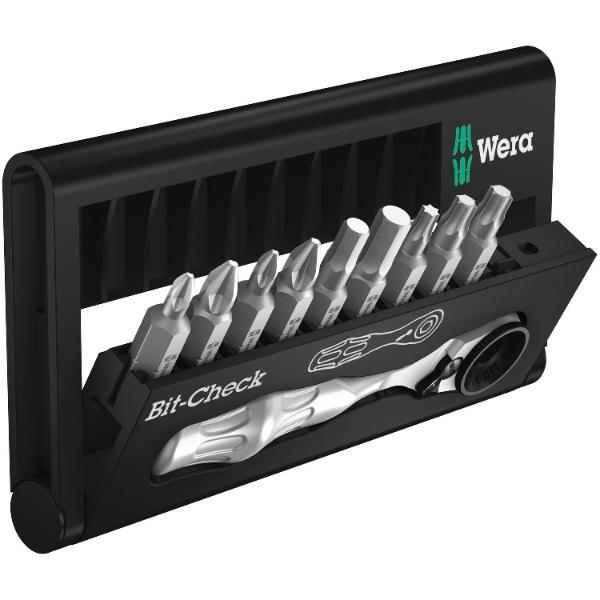 Wera Bit Satz Zyklop Mini 1 Bit Ratsche Phillips/Pozidriv/Torx®/Sechskant 10-tlg