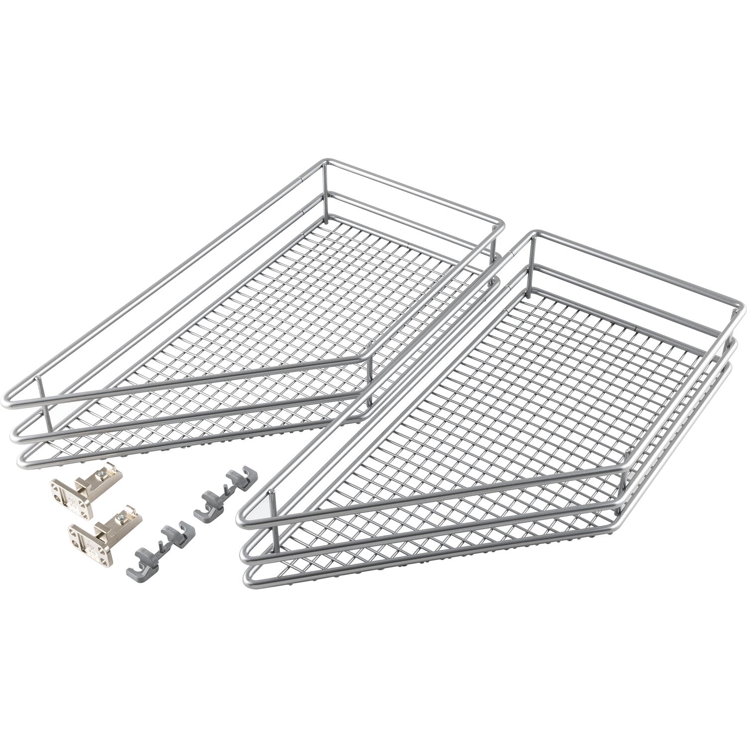 Vauth-Sagel VS SUB Side Ablage-Set Saphir 45° rechts KB 300 mm Silber