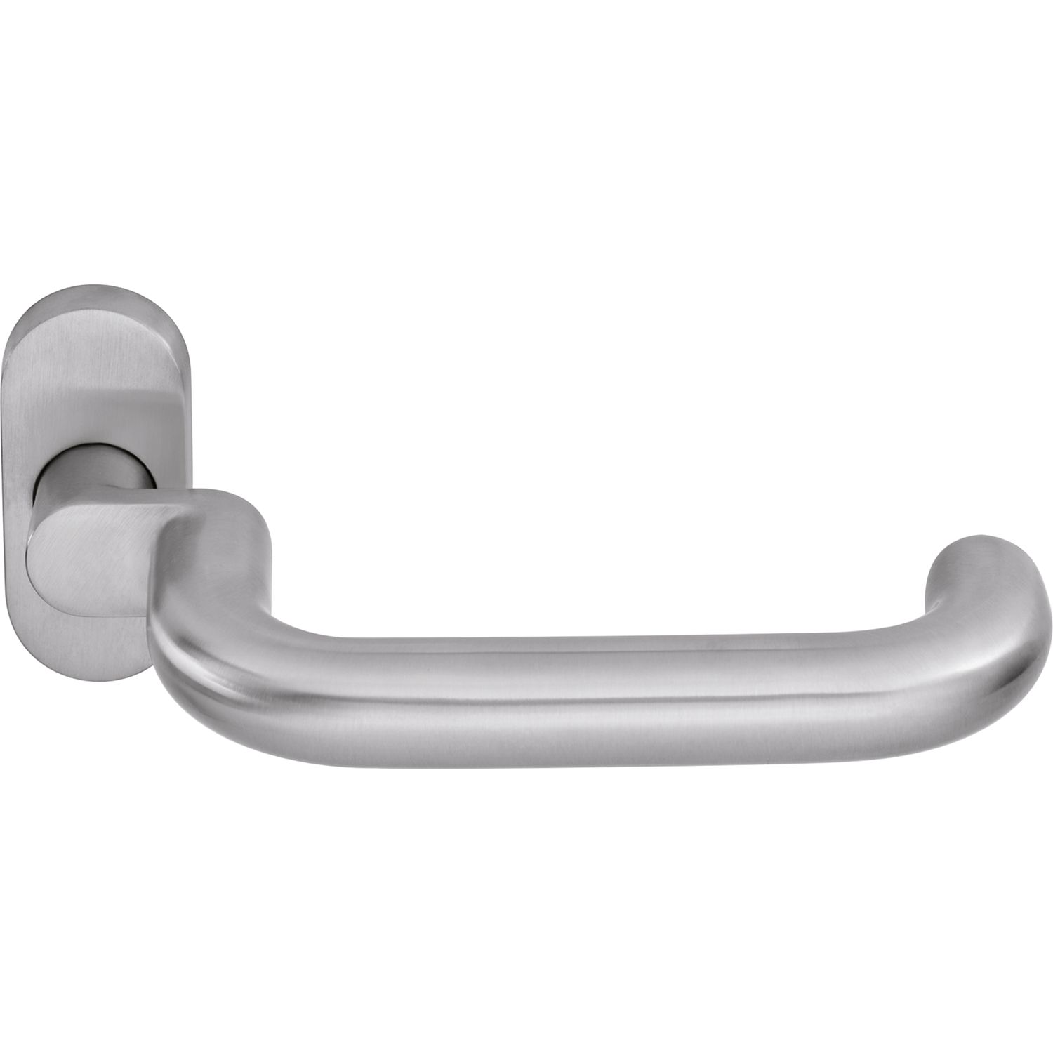 Ogro Drückerlochteil PREMIUM 8100 A FS/6621 - mit Rosette, Edelstahl matt