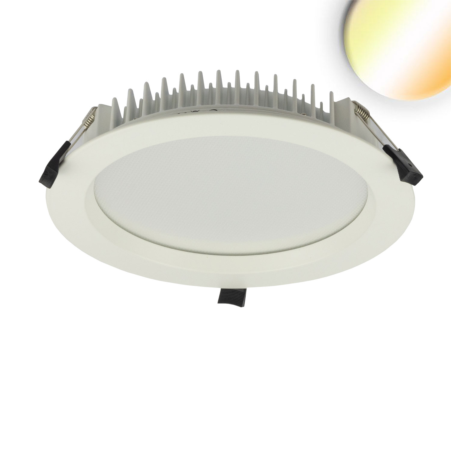ISOLED LED Downlight blendungsreduziert 35W rund DN280 CRI90 Switch 3000|3500|4000K dimmbar