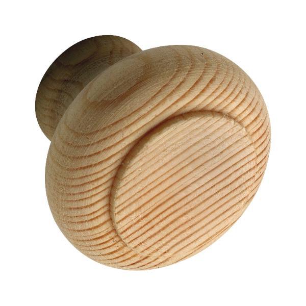 Knopf Hylas ø 32 mm, Tiefe 25 mm, Fichte roh