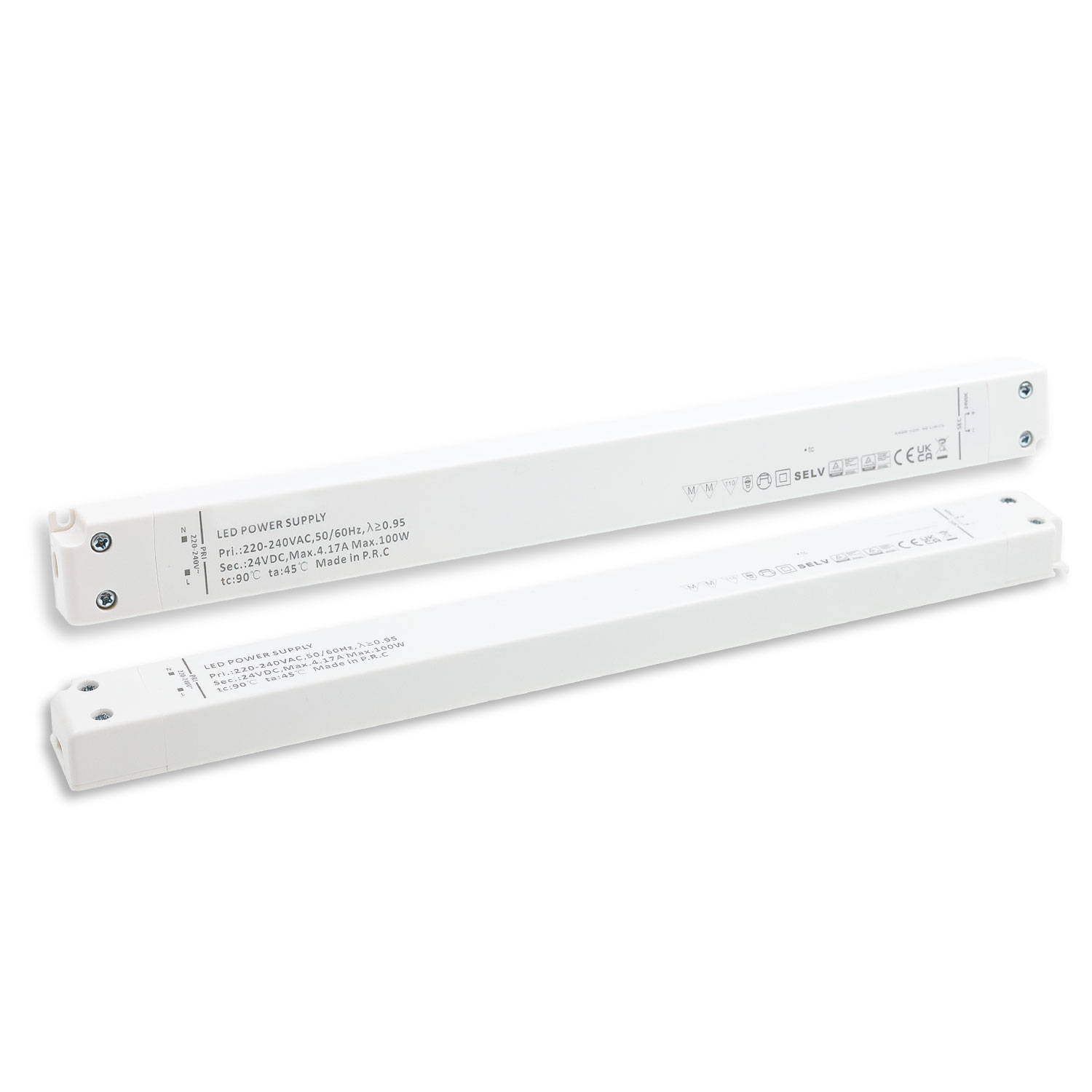 ISOLED LED Trafo 24V/DC 0-100W SELV ultraflach