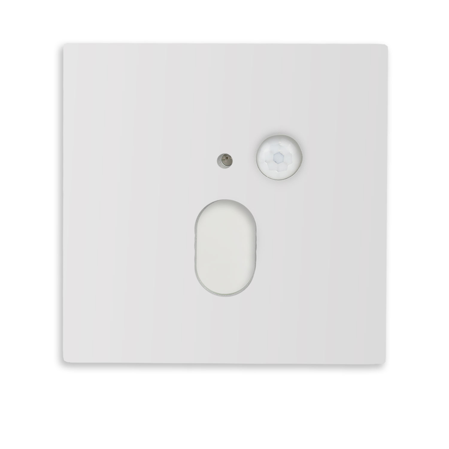 ISOLED Cover Aluminium eckig 1 weiß für Wandeinbauleuchte Sys-Wall68 mit PIR Sensor