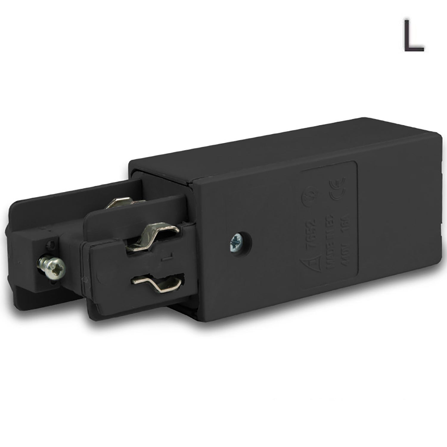ISOLED 3-Phasen Classic Seiten-Einspeisung N-Leiter rechts Schutzleiter links schwarz