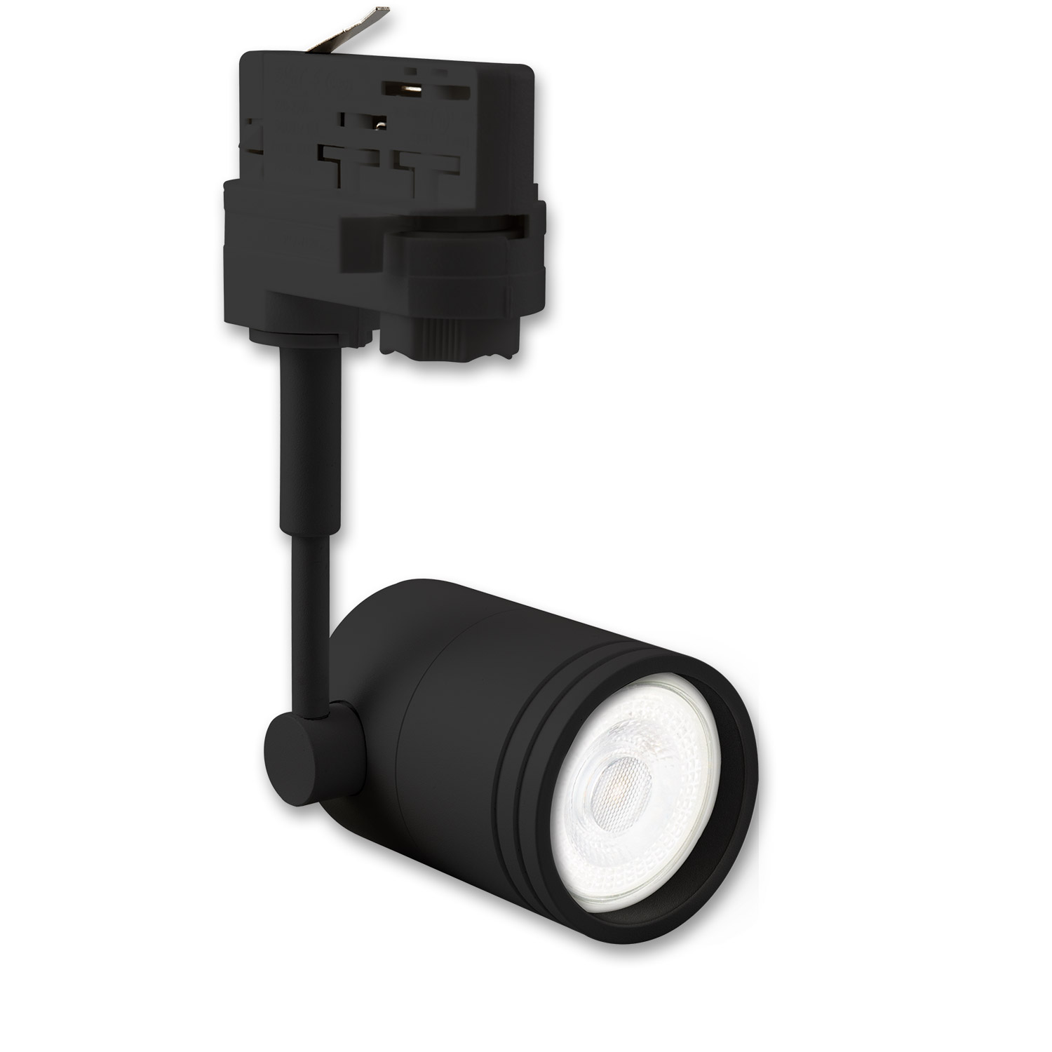 ISOLED 3-Phasen Schienen-Adapter für GU10-Spots schwarz matt
