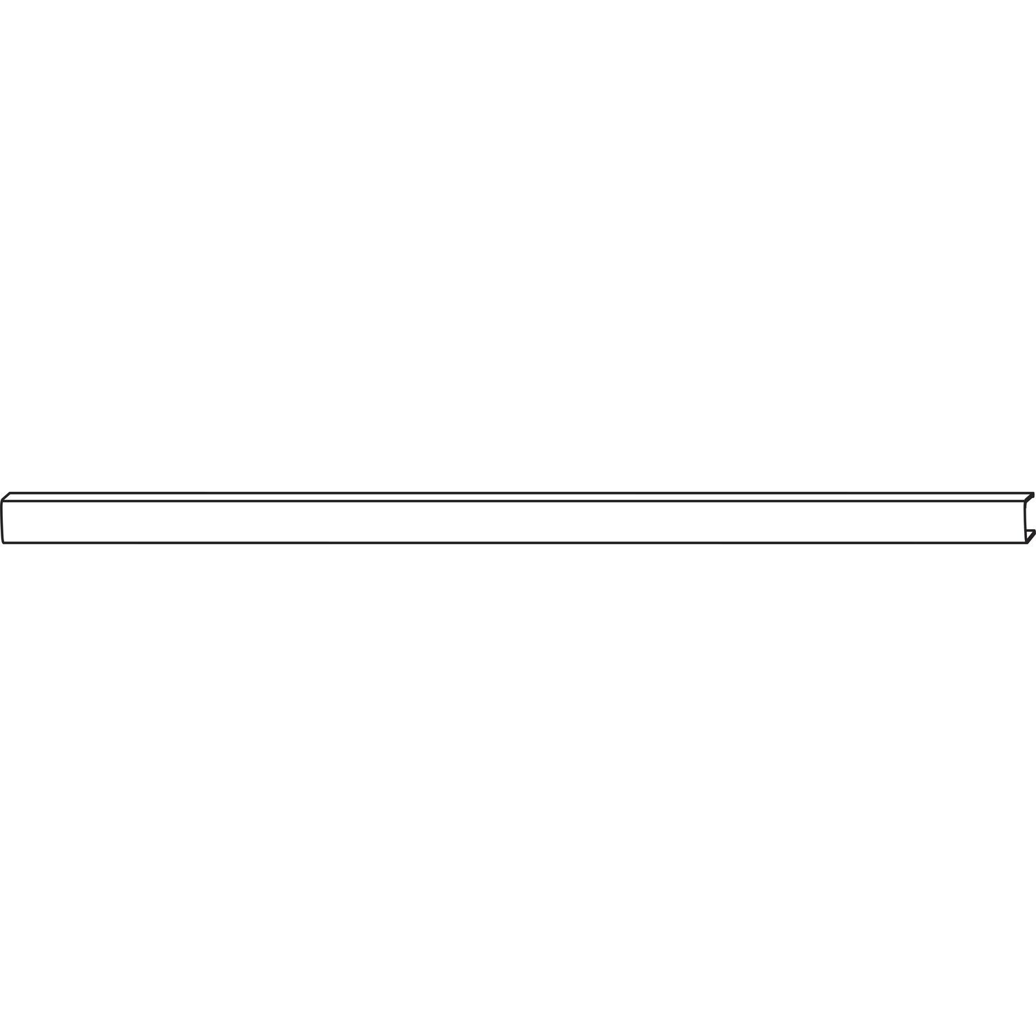 HAUTAU FL190 Abdeckprofil gerade L=6000 mm Aluminium silber eloxiert