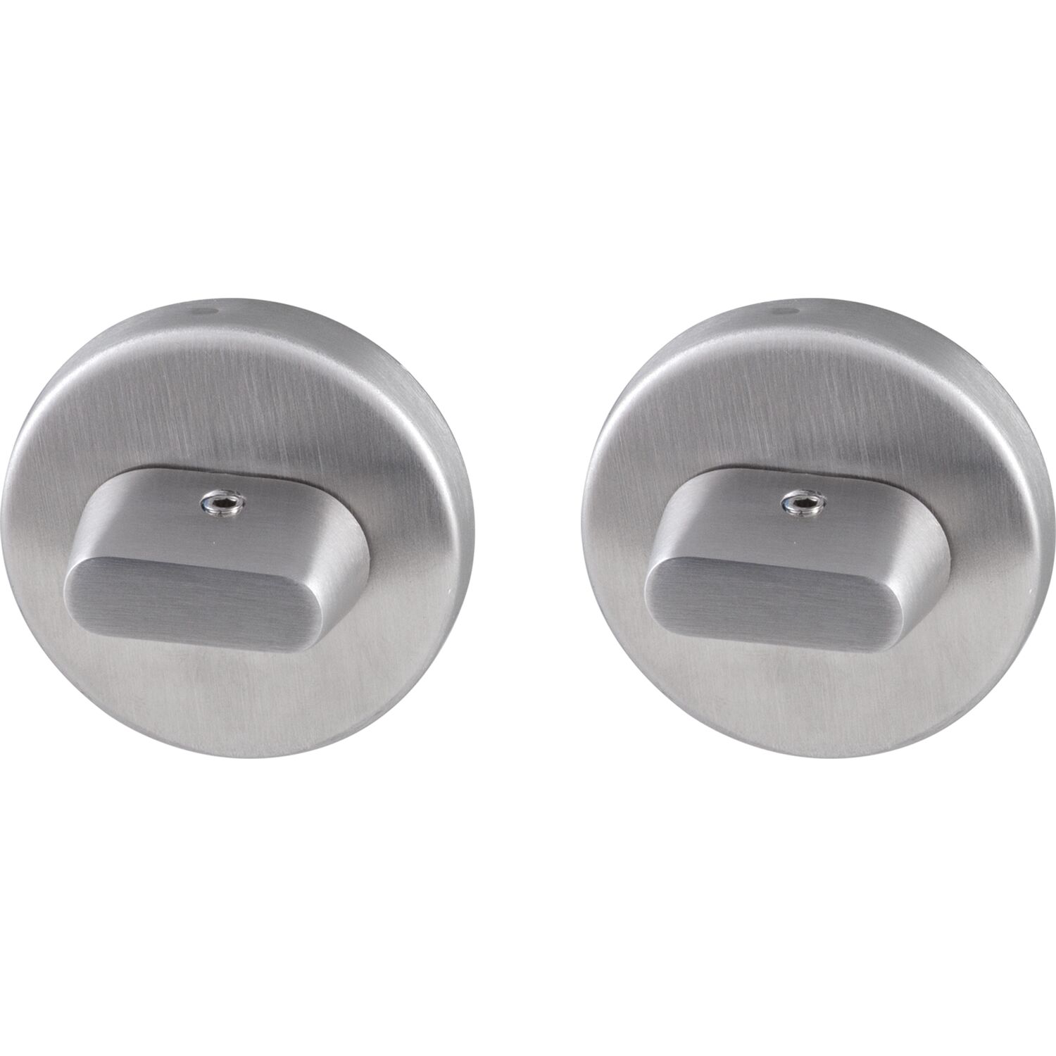 ninka MARCHESI WC-Rosette beiseitig mit Drehknopf, Edelstahl matt