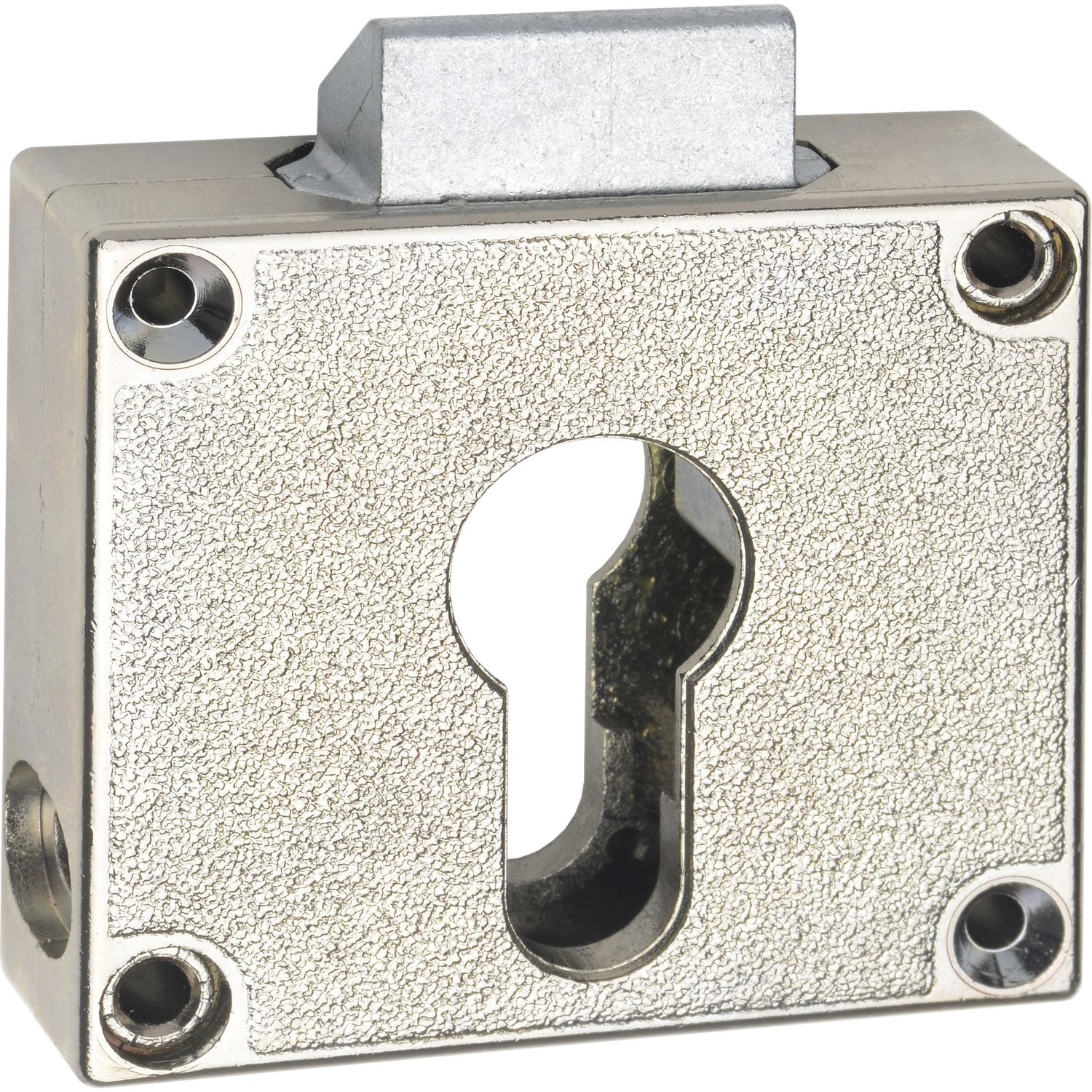 JuNie 7449 Zylinder-Fallen-Kastenschloss Dornmaß 25mm Messing vernickelt