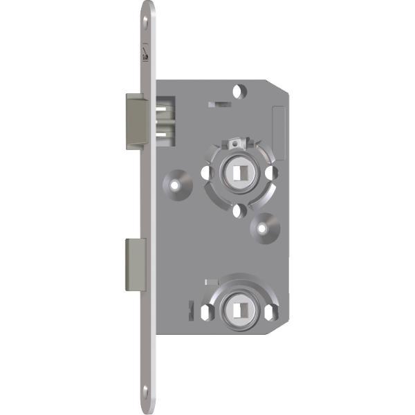 SAG Einstemmschloss 1 413000 WC,DM 55,Stulp 235x20x3mm,rechts, silber lackiert