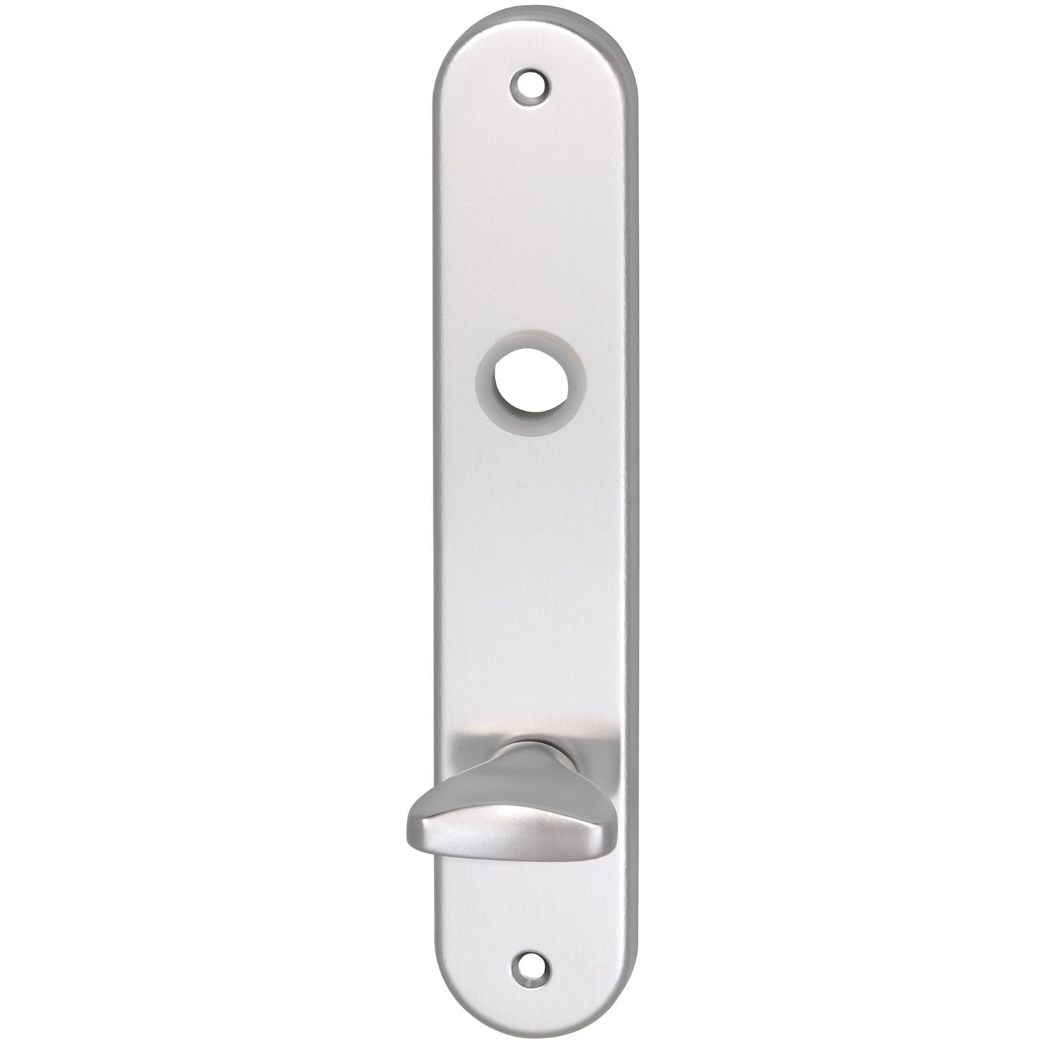 Grundmann Langschild WG 1700, WC 90, mit Drehknopf, silber eloxiert