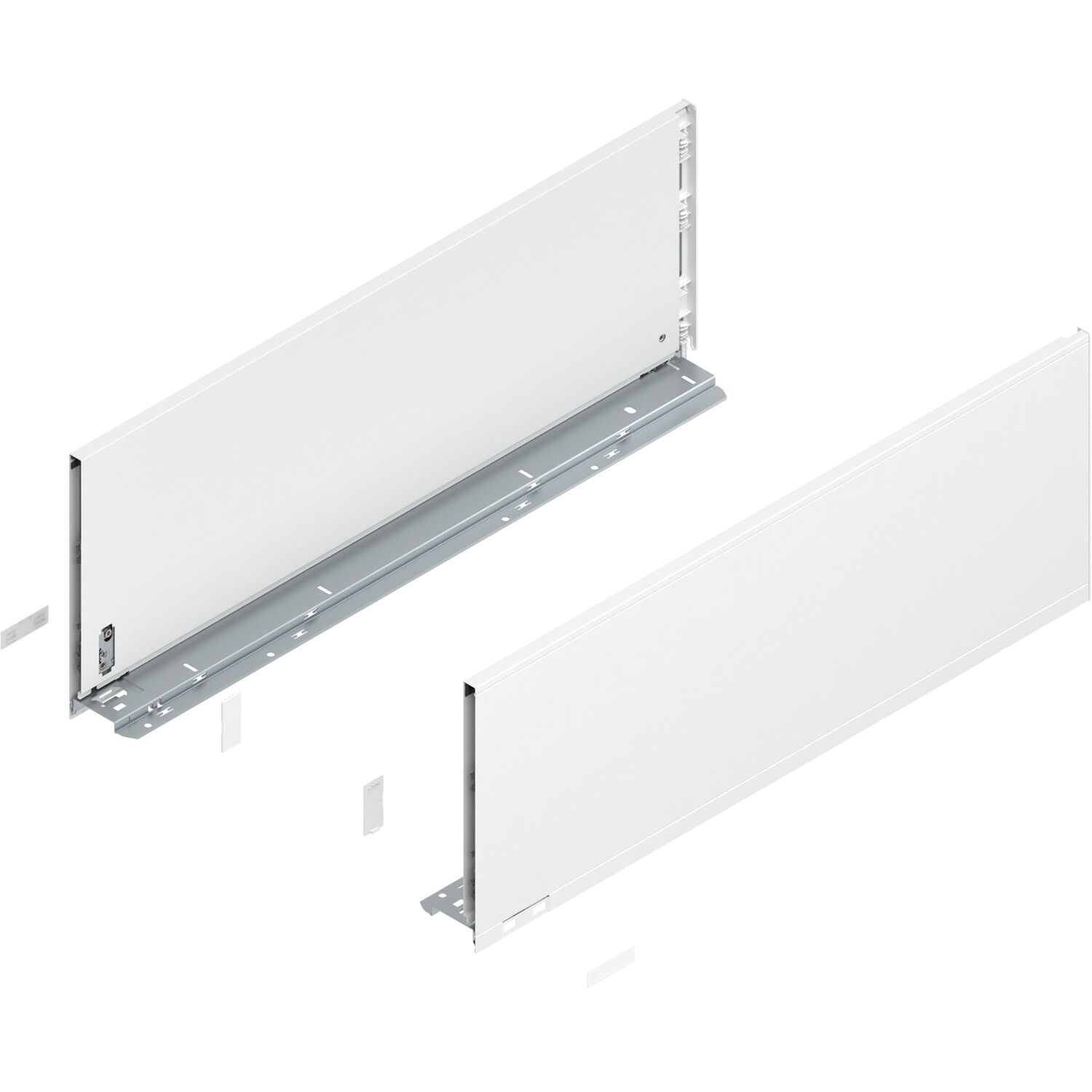 blum LEGRABOX pure Zarge Höhe F, NL 650, Seidenweiß-matt