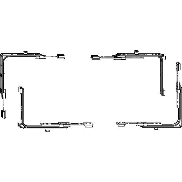 Maco #102155 SKB-S/PAS Grundkarton Eckumlenkung Multi-Matic, silber (102155)