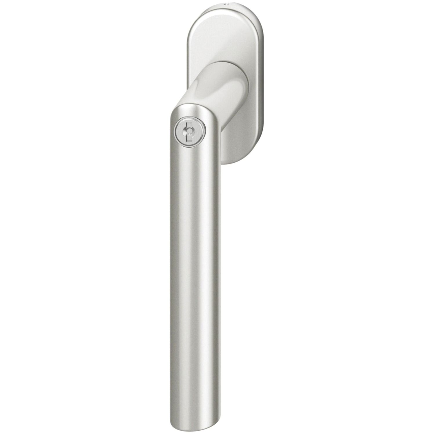FSB FSB Fenstergriff 34 1076 81415 abschließbar ovale Rosette, Aluminium silber