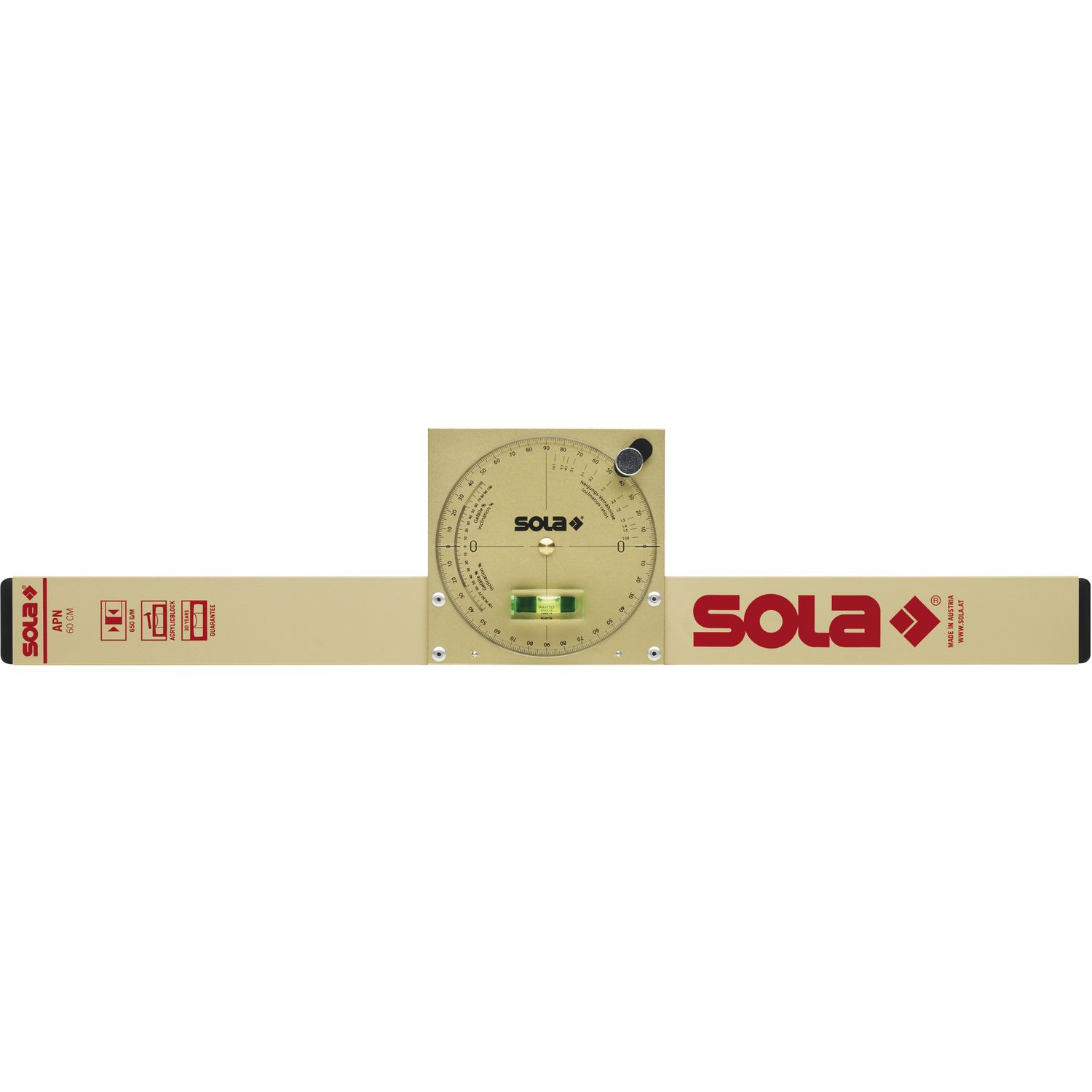 Sola Neigungs-Wasserwaage ohne Magnet Länge 600 mm