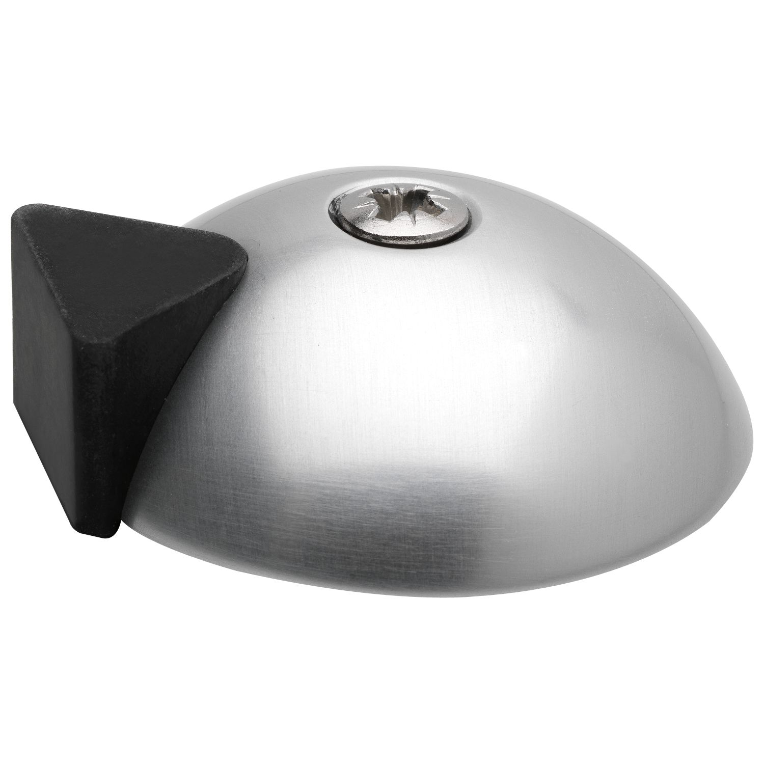 KWS Bodentürpuffer - Bodenpl. ø 60 mm, Anschlagh. 17 mm, silber eloxiert