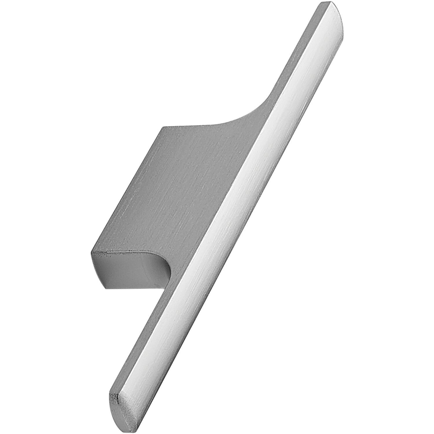 furnipart Möbelgriff Tau Breite 126 mm, Aluminium Edelstahl Effekt