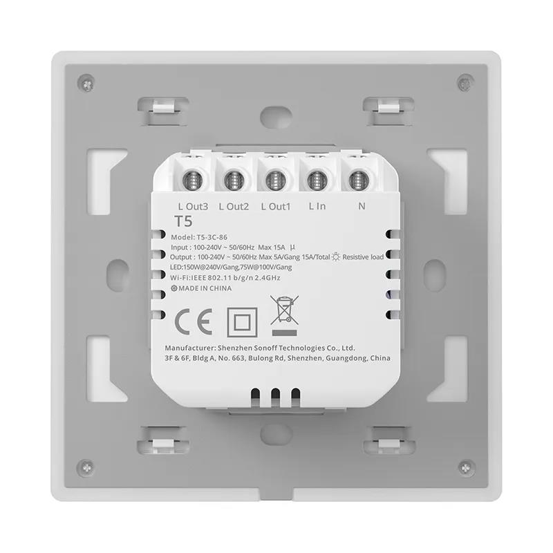 Sonoff TX Ultimate Smart Touch Wandschalter 2fach weiß T5