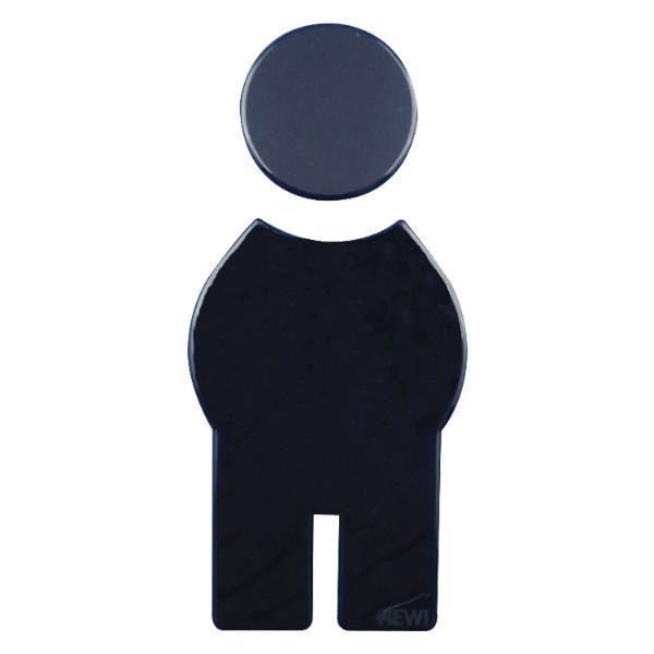 HEWI #801.91.010 90 Symbol Mann selbstklebend, 71,5 x 150 mm, Nylon tiefschwarz