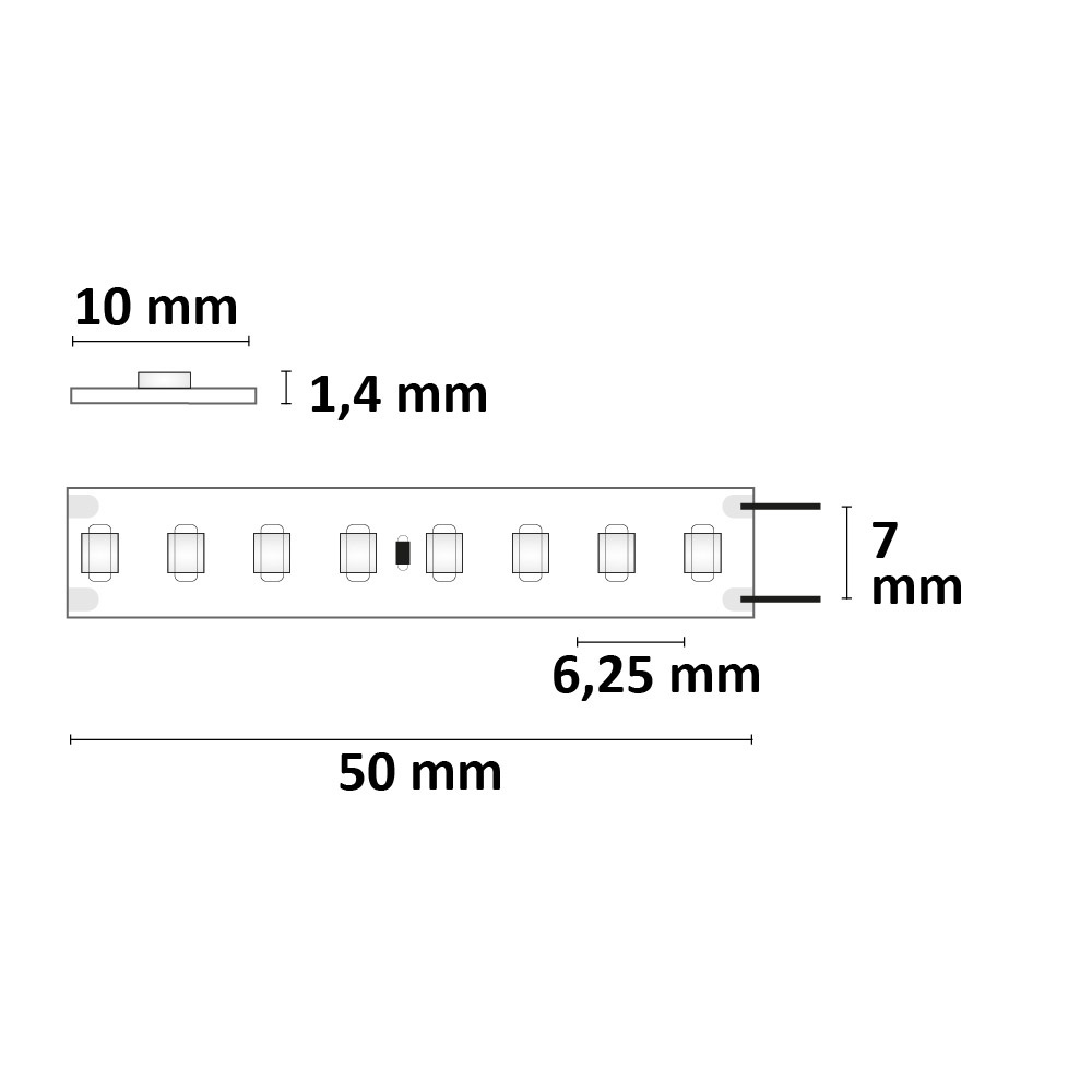 ISOLED LED HEQ940 Flexband High Bright 24V DC 17W IP20 4000K 160 lm/W 5m Rolle 160 LED/m