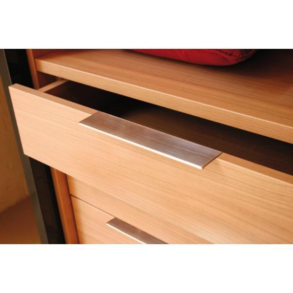 ESTAMP Ladengriff Alemo Lochabstand 96mm Breite 135mm zink verchromt poliert