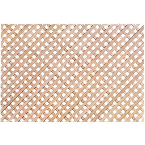 Holzgitter ganze Tafel, diagonal, 1230 x 600 mm, Erle