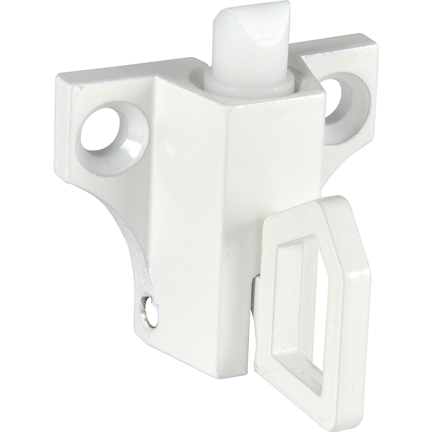 Oberlichtschnapper ALU Hebelzug und Falle aus Nylon weiß RAL 9010