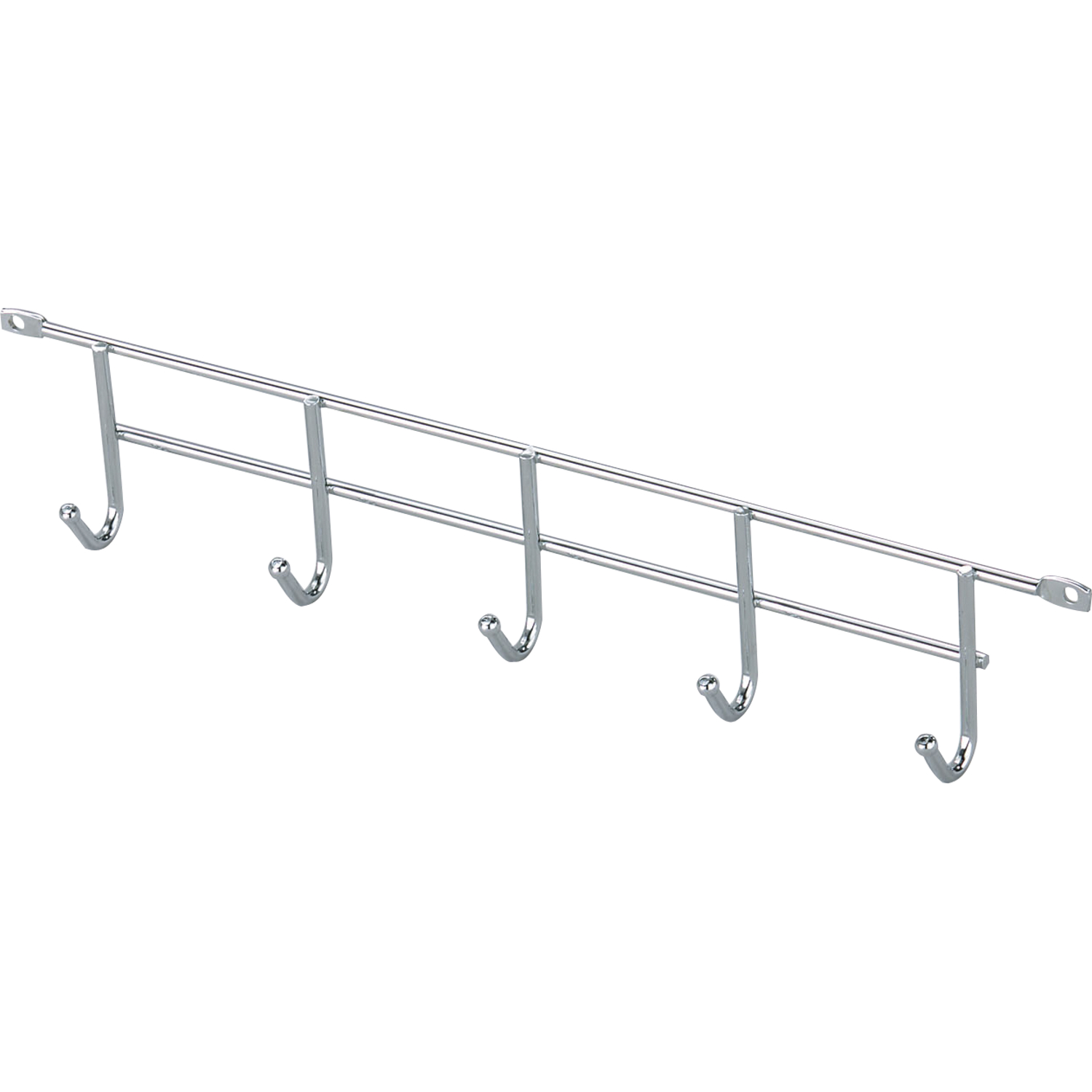 VS Hakenleisten mit 5 Haken Stahldraht Silber