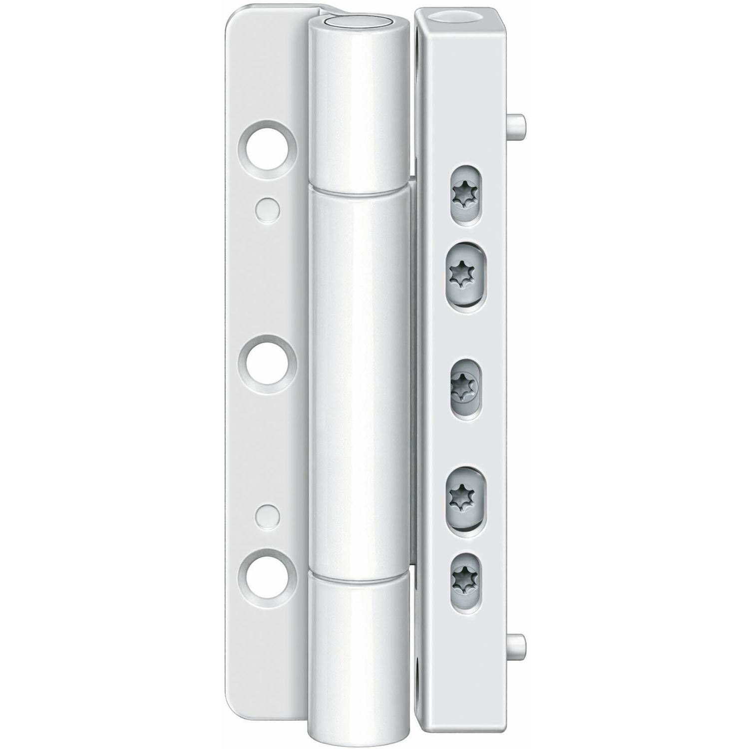 Simonswerk Haustürband SIKU RB 5020 3D, Stiftsicherung, Stahl weiß RAL 9016 (3Stk)