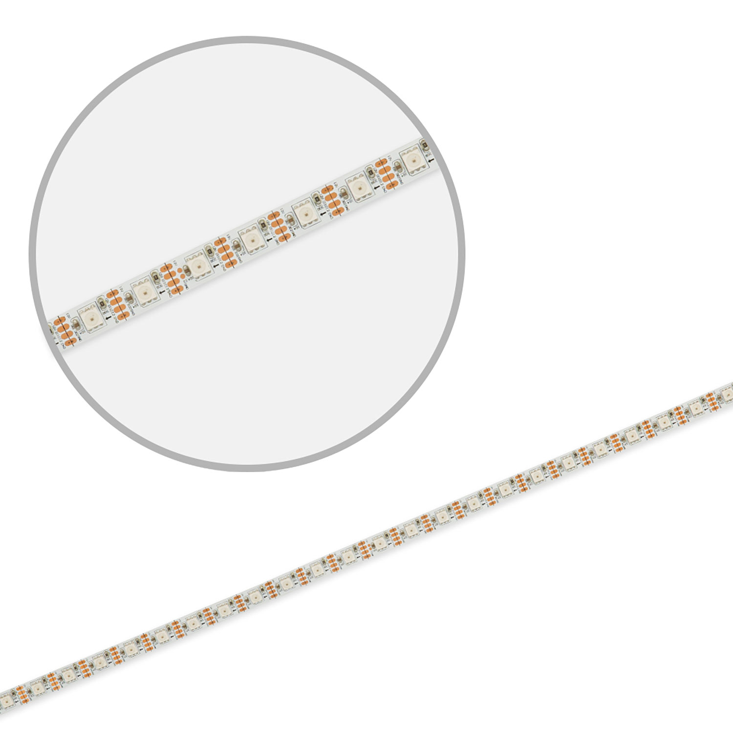 ISOLED LED WS2815 Digital SPI Flexband 12V DC 8W IP20 RGB 5m Rolle 60 LED/m