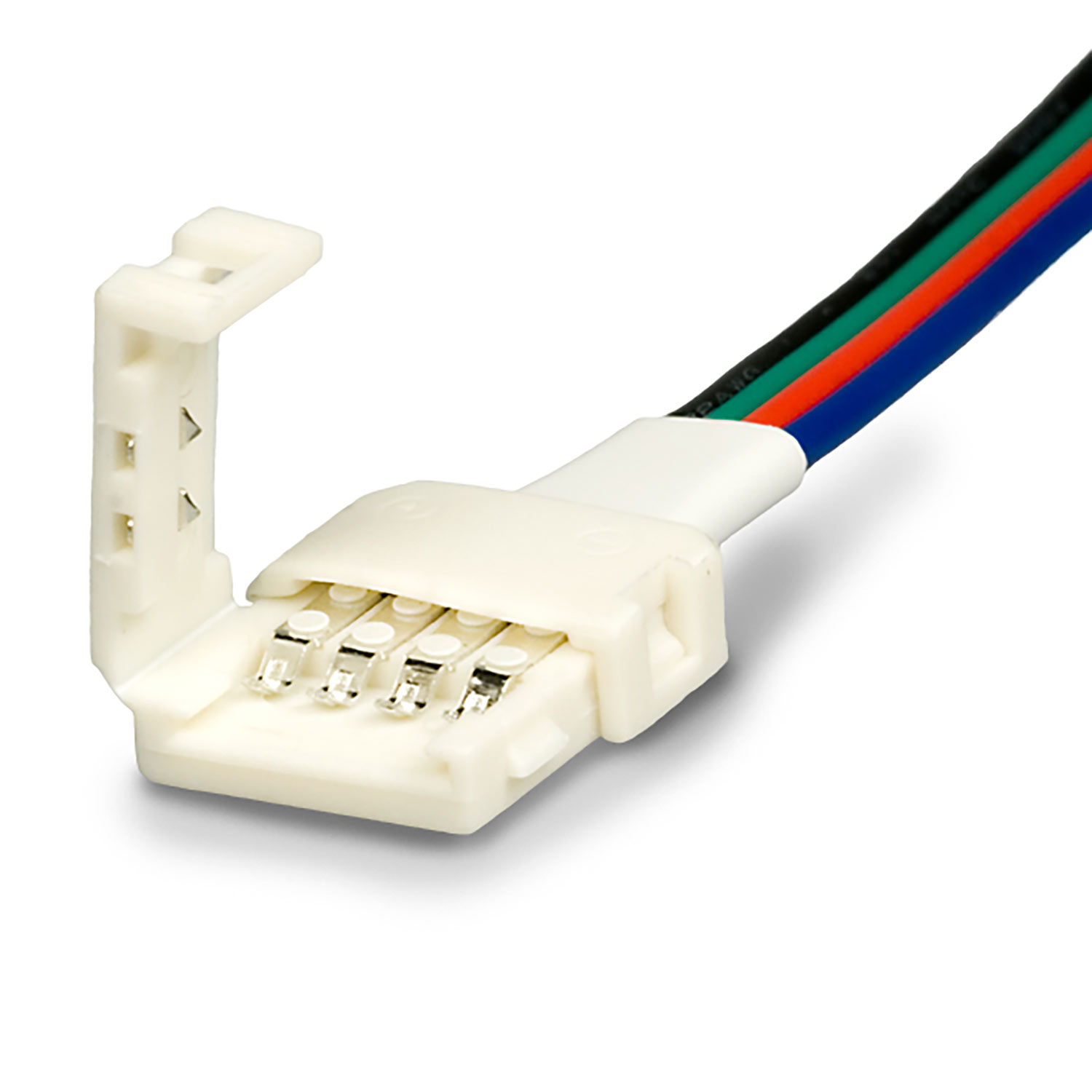 ISOLED Clip-Kabelanschluss (max. 5A) C1-410 für 4-pol. IP20 Flexstripes mit Breite 10mm Pitch >12mm